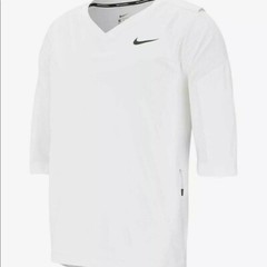 Nike Baseball White Hot Jacket-897383-100 Pullover 3/4 Sleeve Size Med MSRP $85