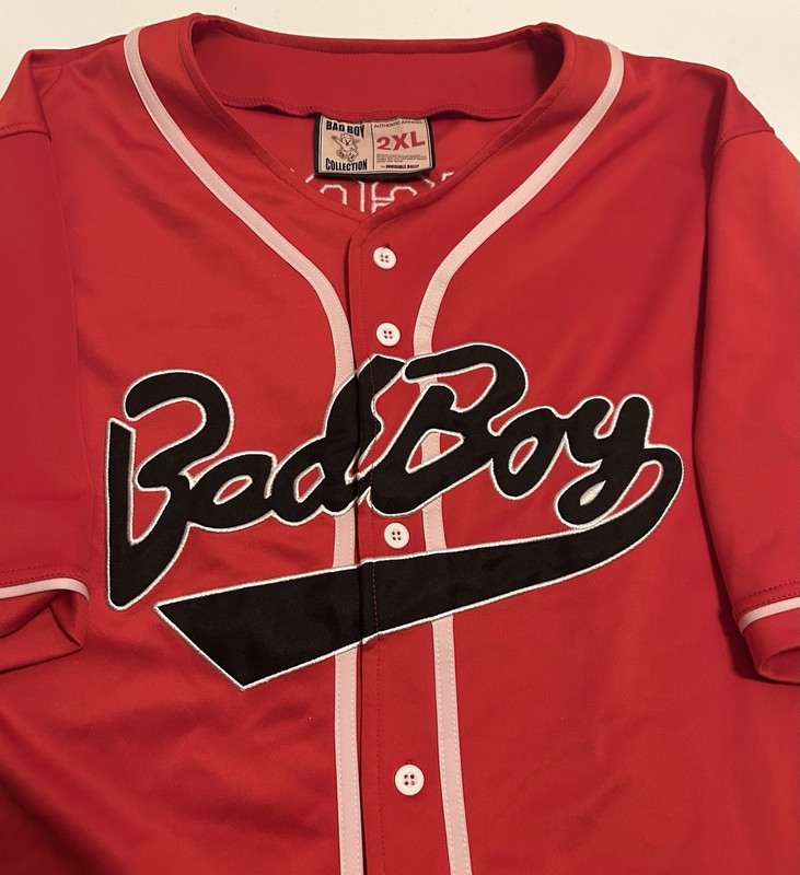 Bad Boy Notorious BIGGIE Invisible Bully Red Baseball Jersey | Men’s 2XL gallery