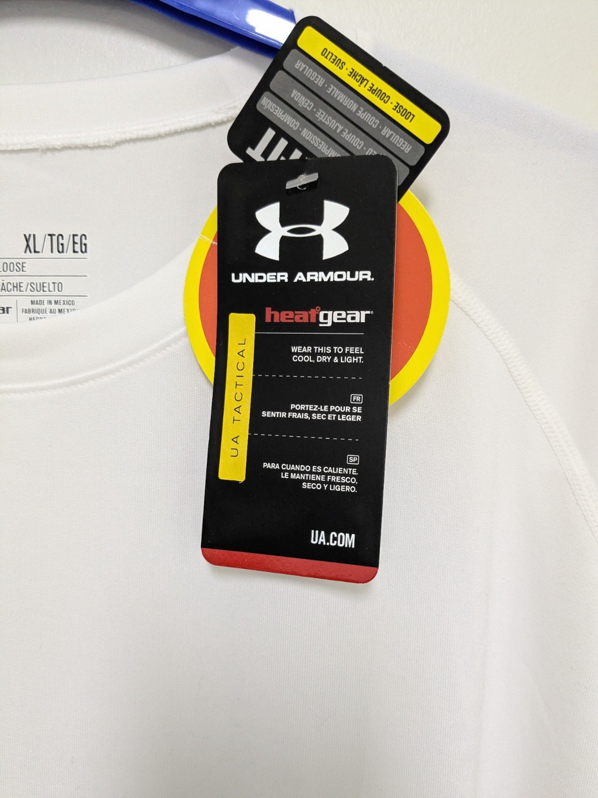 Under Armour Tactical Tee Shirt #1005684, Sz. XL, Color~White,100% polyester NWT gallery