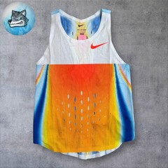 Nike Pro Elite International Team Singlet White Orange USA Size Small FZ6865-731