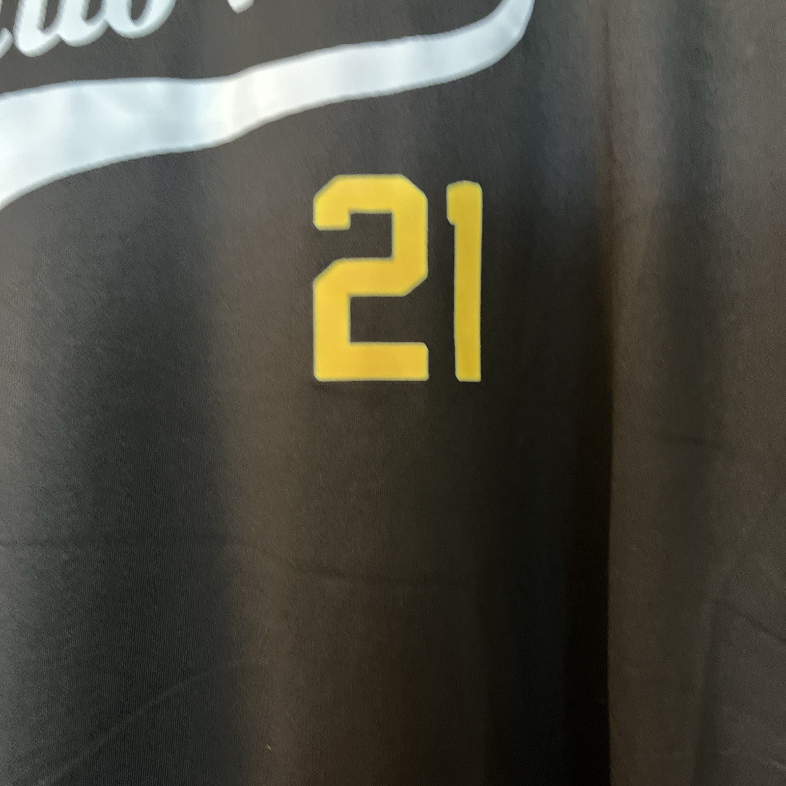 “ 21 ROBERTO CLEMENTE T-SHIRT PUERTO RICO Black SHORT SLEEVE gallery