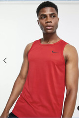 Nike Men’s Legend Tank Top Dri-FIT Legend Training Gray Or Red Sleeveless