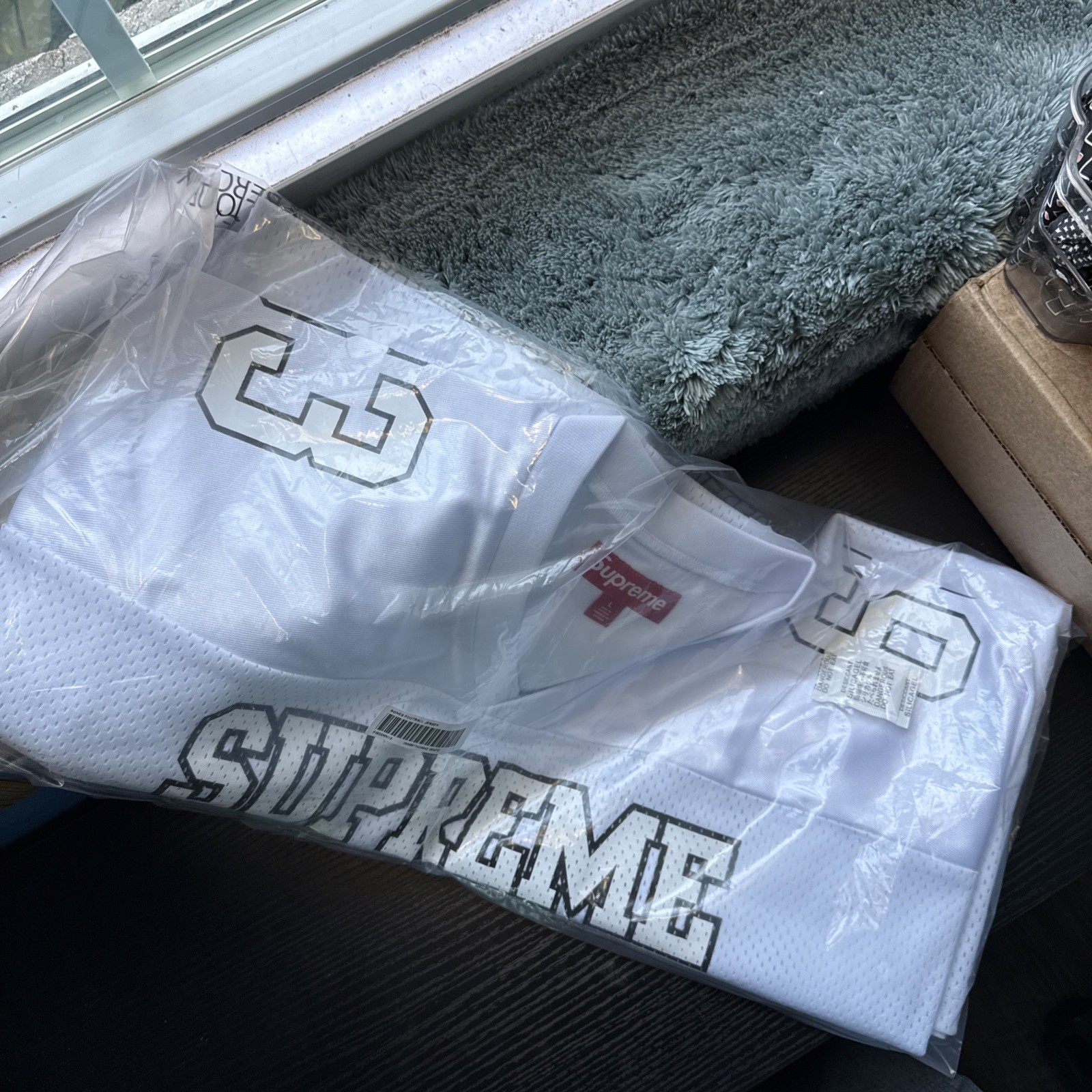 Supreme Bones Football Jersey White Size Large (L) In Hand gallery