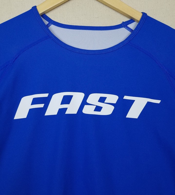 FAST / Shirts & Skins Mens Blue Hybrid Tech Poly Basketball Sport Shirt size L gallery