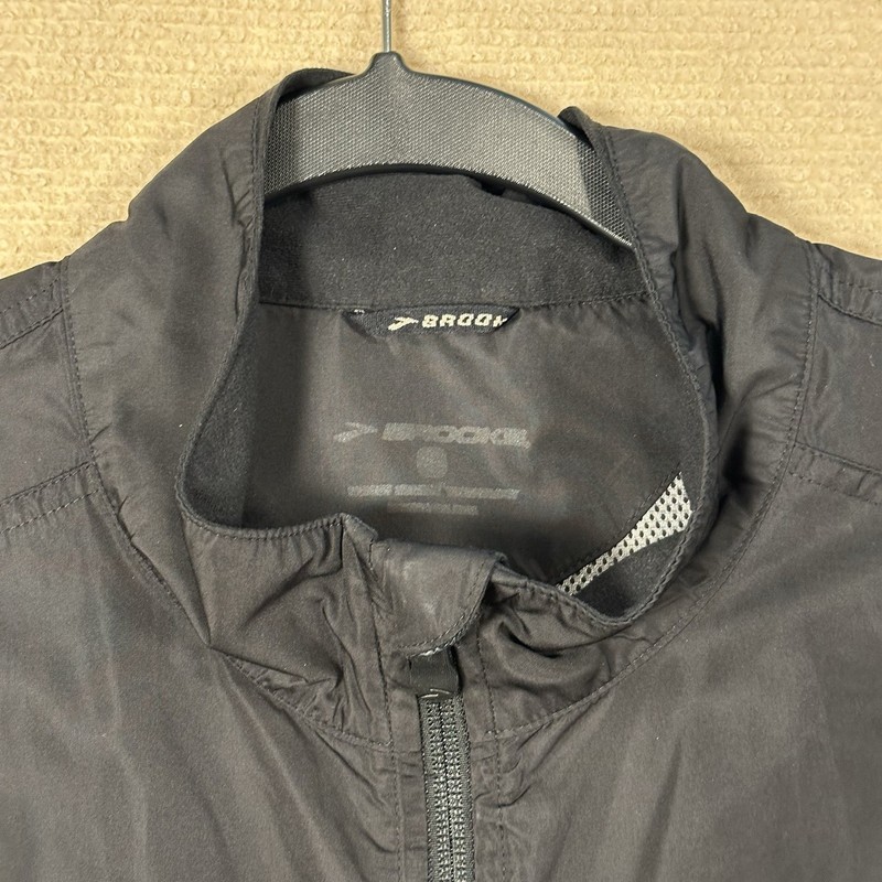 Brooks Shelter Technology Running Vest Mens L Black Full Zip Reflective Vented gallery