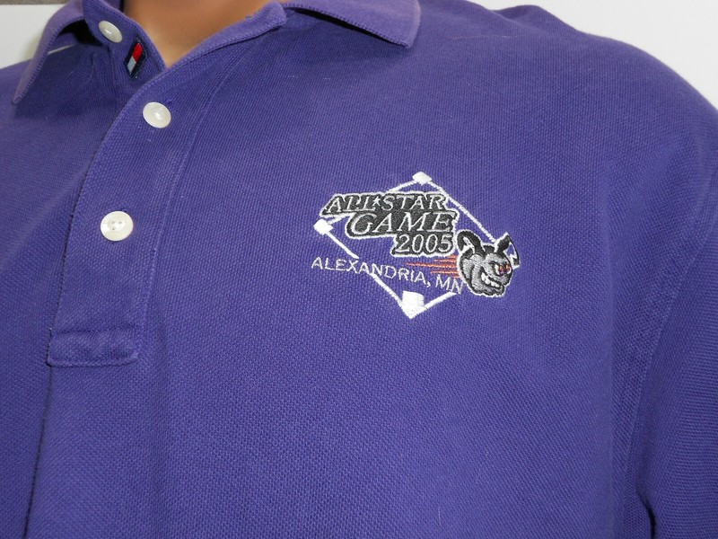 Tommy Hilfiger 2005 Collegiate All Star Game Purple Polo Shirt Men's Size L gallery