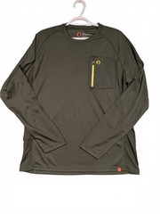 The American Outdoorsman Fishing Long Sleeve Shirt Green Active Large