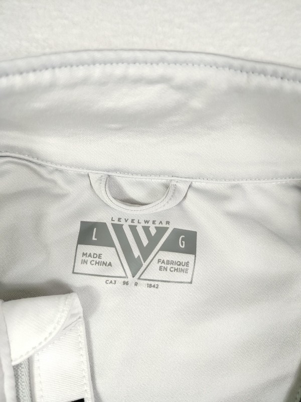 Levelwear Pullover Mens Large White 1/4 Zip River Crest Golf Stretch Performance gallery