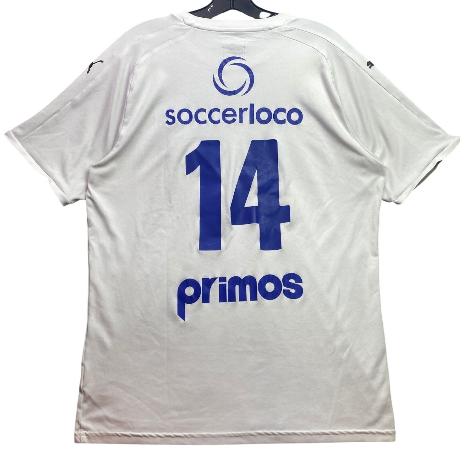 Puma Soccer Jersey Mens Large Albion SC Athletic Spell Out Logo Patches Football gallery