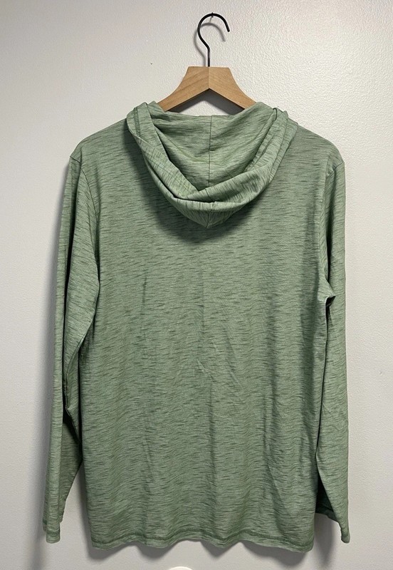 Mountain Khakis Mens Long Sleeve Hooded Henley Snap Shirt Green Size Large gallery