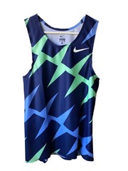 Rare Nike Elite Pro Singlet Mens Size Medium Marathon CI0799-XXX Blue And Green