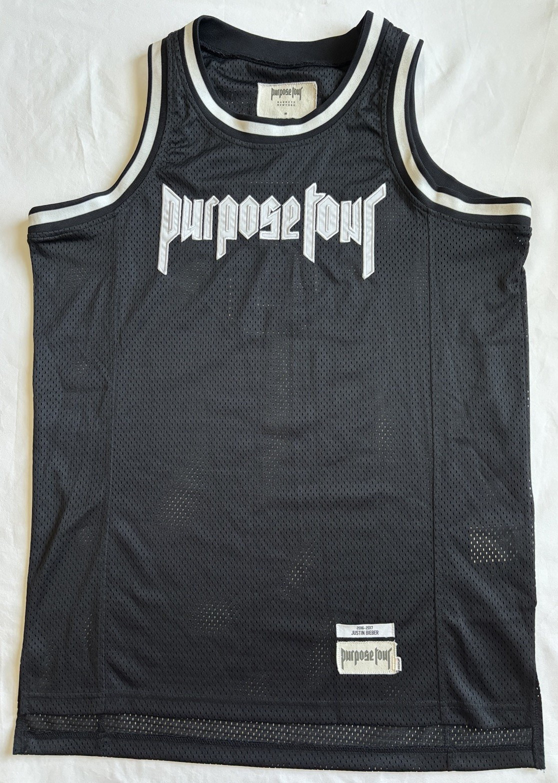Justin Bieber Purpose Tour 2016 Barneys New York #6 Mesh Jersey Medium Black gallery