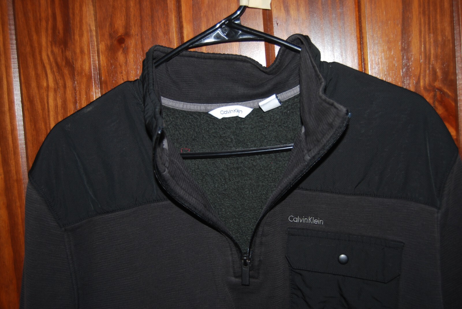 Calvin Klein Mens Performance Lightweight 1/4 Zip Long Sleeve Pullover Black XL gallery