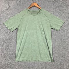 Lululemon Shirt Men’s XL Fog Green/Pelican Short-Sleeve Seamless Metal Vent Tech