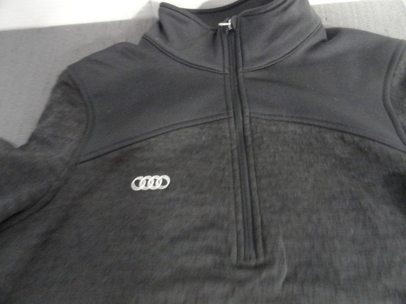 AUDI UNDER ARMOUR THERMAL LOOSE 1/4 ZIP COLDGEAR WARM COMFY BLACK JACKET SMALL gallery