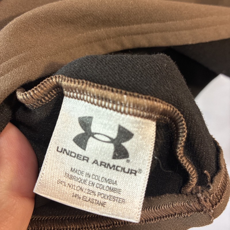 Under Armour ColdGear Large Compression Mock Neck Long Slv Base Layer Brown Mens gallery