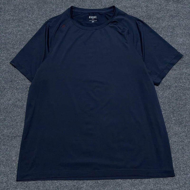 Rhone Shirt Mens 2XL Blue Short Sleeve Performance T-Shirt Running Gym gallery