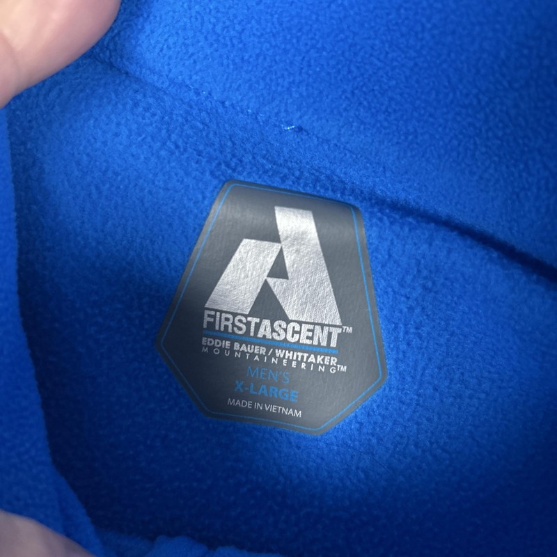 Eddie Bauer First Ascent Pullover Mens XL Blue Fleece 1/4 Zip Hiking Outdoor Top gallery