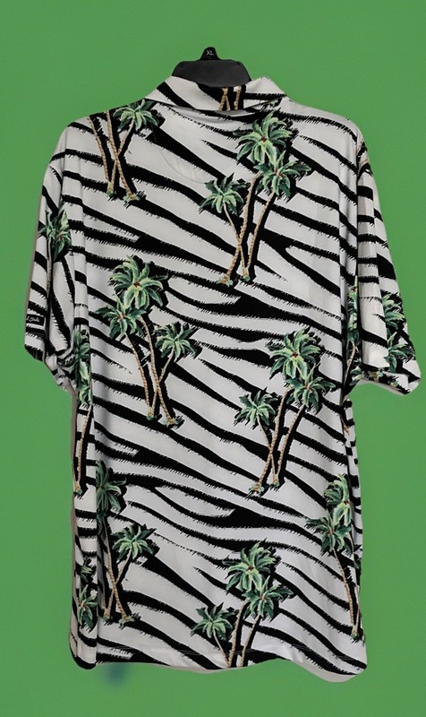 NWOT-MINT BAD BIRDIE 2XL WHITE GRAPHIC PRINT LOUD FUNNY MENS GOLF POLO SHIRT gallery