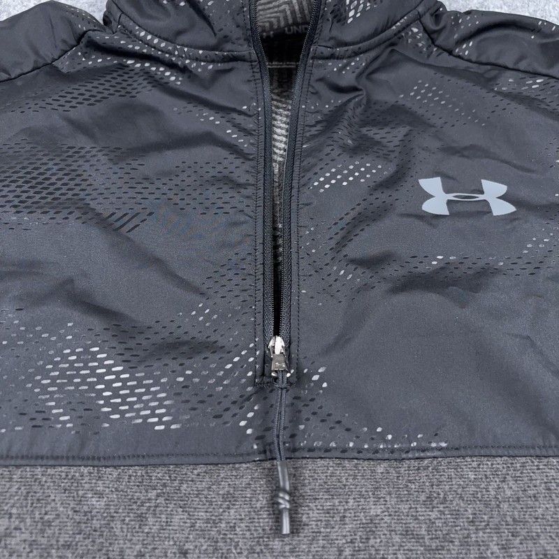 Under Armour CGI 1/2 Zip Pullover Sweater Black Pitch Gray Men’s Size Large gallery