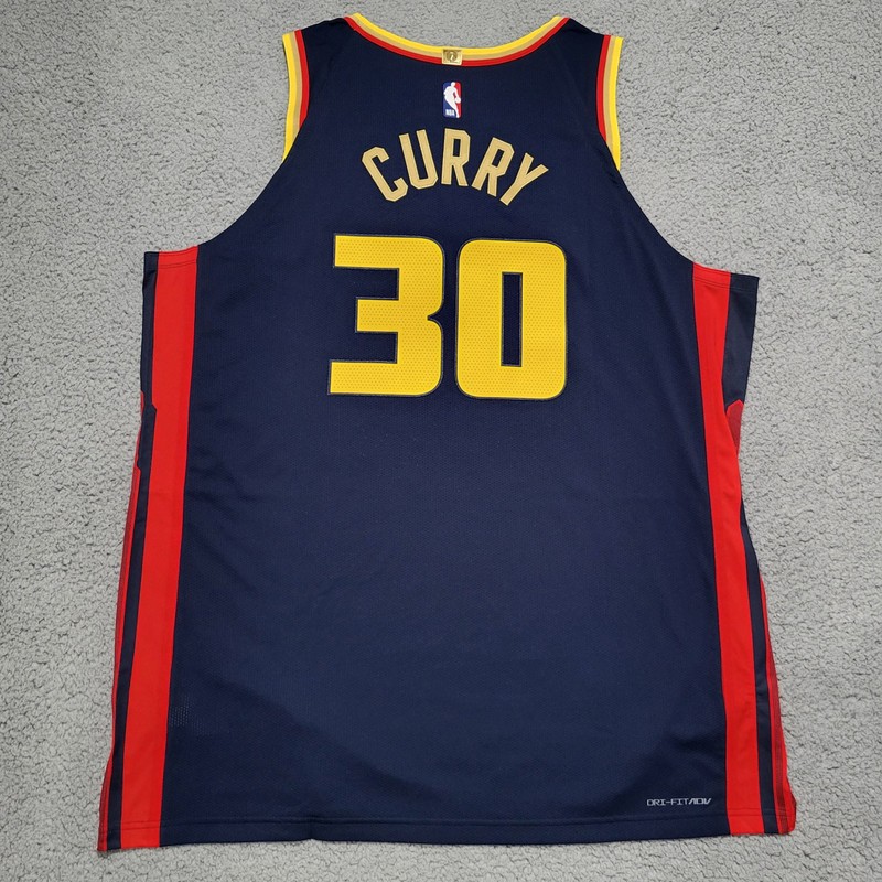 Nike Stephen Curry GSW ADV Authentic City Edition Jersey Size 56 Men FQ4465-419 gallery