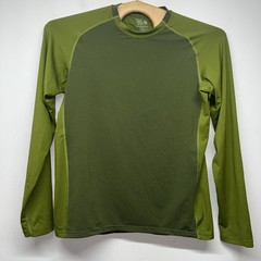 Mountain Hardwear Wicked Tech Performance Long Sleeve Green Large Wicking Hiking