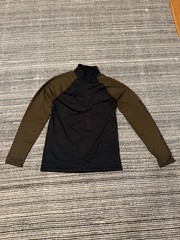 Bogner FIRE+ICE Black and Brown Pullover 1/4 Zip MidLayer (Size S, fits like M)