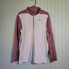 Nike Dr-Fit Long Sleeve Quarter Zip Pullover Sweater Maroon Red Men’s Large