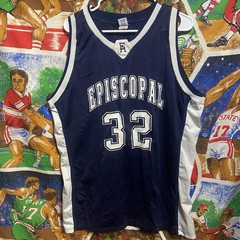 Vintage Episcopal Academy High School Russell Athletic Mens XL Basketball Jersey