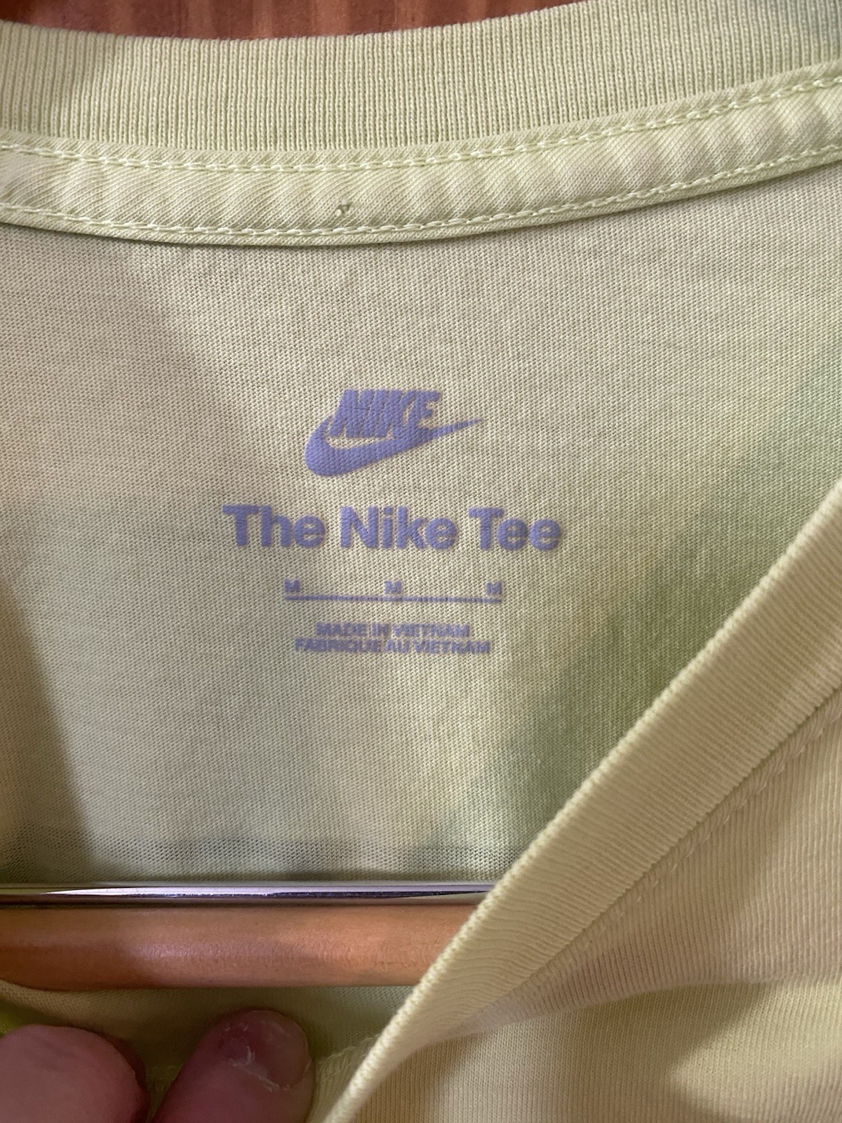 Nike air light fluorescent yellow men’s medium long sleeve tshirt gallery