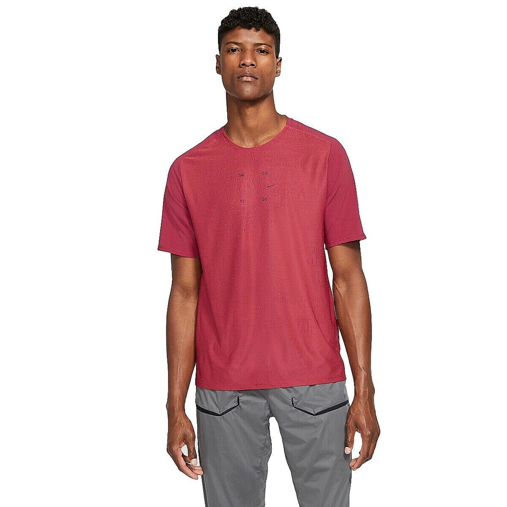 Nike Men's - TECH PACK TOP HYBRID RUNNING SHIRT - Sz XL- Red CJ5731 631