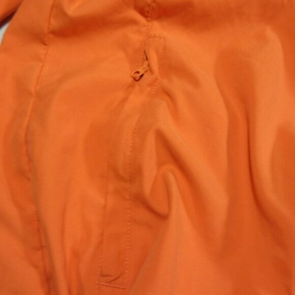 FootJoy mens solid orange 1/4 snap button windbreaker pullover M EUC gallery