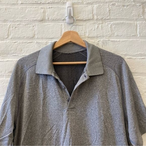Lululemon || Metal Vent Tech Polo Lighter Heather Gray XL gallery
