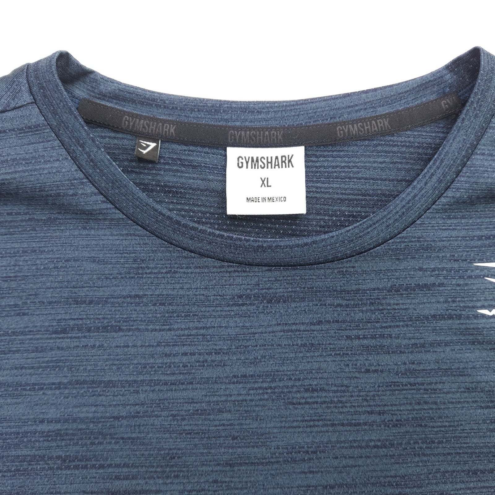 Gymshark Performance Long Sleeve Breathable Stretch Shirt Heather Blue Men's XL gallery