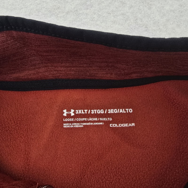 Under Armour Loose Fit Pullover Sweater Mens 3XLT Cold Gear 1/4 Zip Long Sleeve gallery