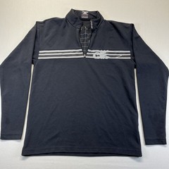 Spyder Men’s 1/4 Zip Pullover Black Long Sleeve Size S Cotton Poly Blend
