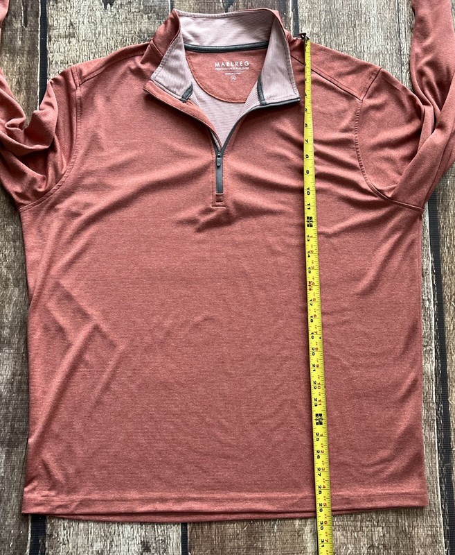 MAELREG PERFORMANCE PULLOVER GOLF TECH SWEATER ORANGE MENS XL EXCELLENT gallery