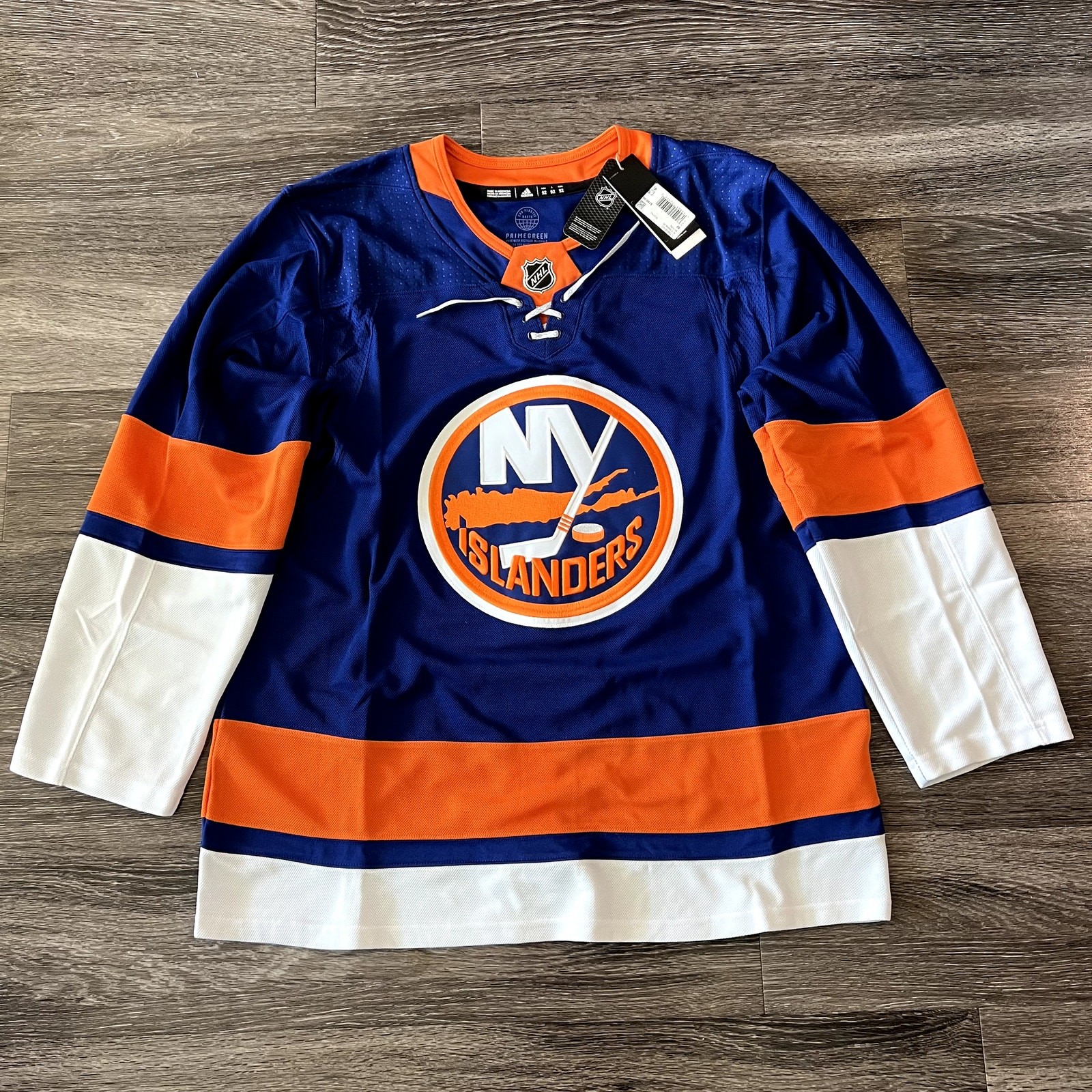 New York Islanders Adidas Royal Home Primegreen Authentic Blank Jersey Size 52 gallery