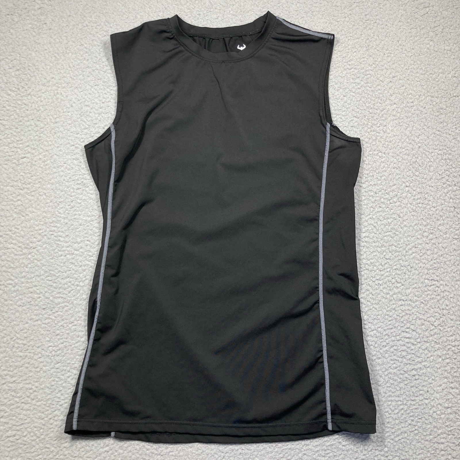 Flingik Sleeveless Top Mens XL Black Stretch Muscle Workout Running FLAWS gallery