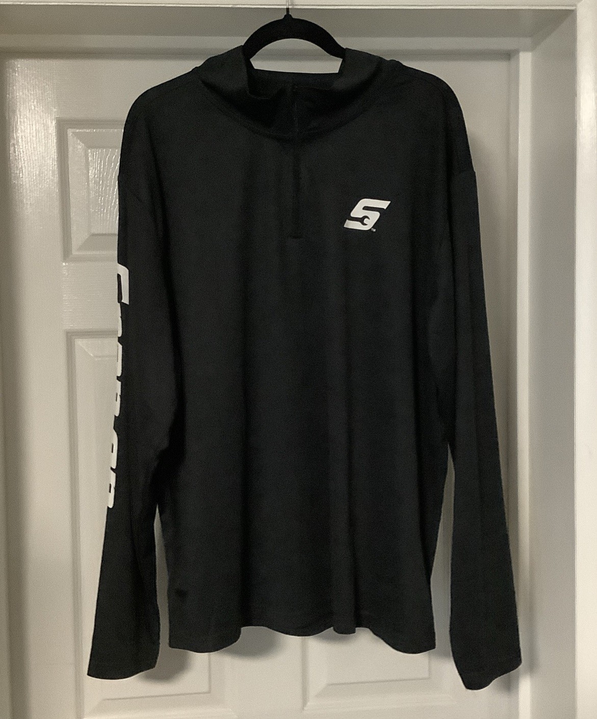 Snap-on Pullover Mens Black Zip Performance Long Sleeve Athletic XL gallery