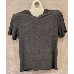LEG3ND Breathe V-Neck Performance T-Shirt Mens Small Gray Athletic Gym Tee