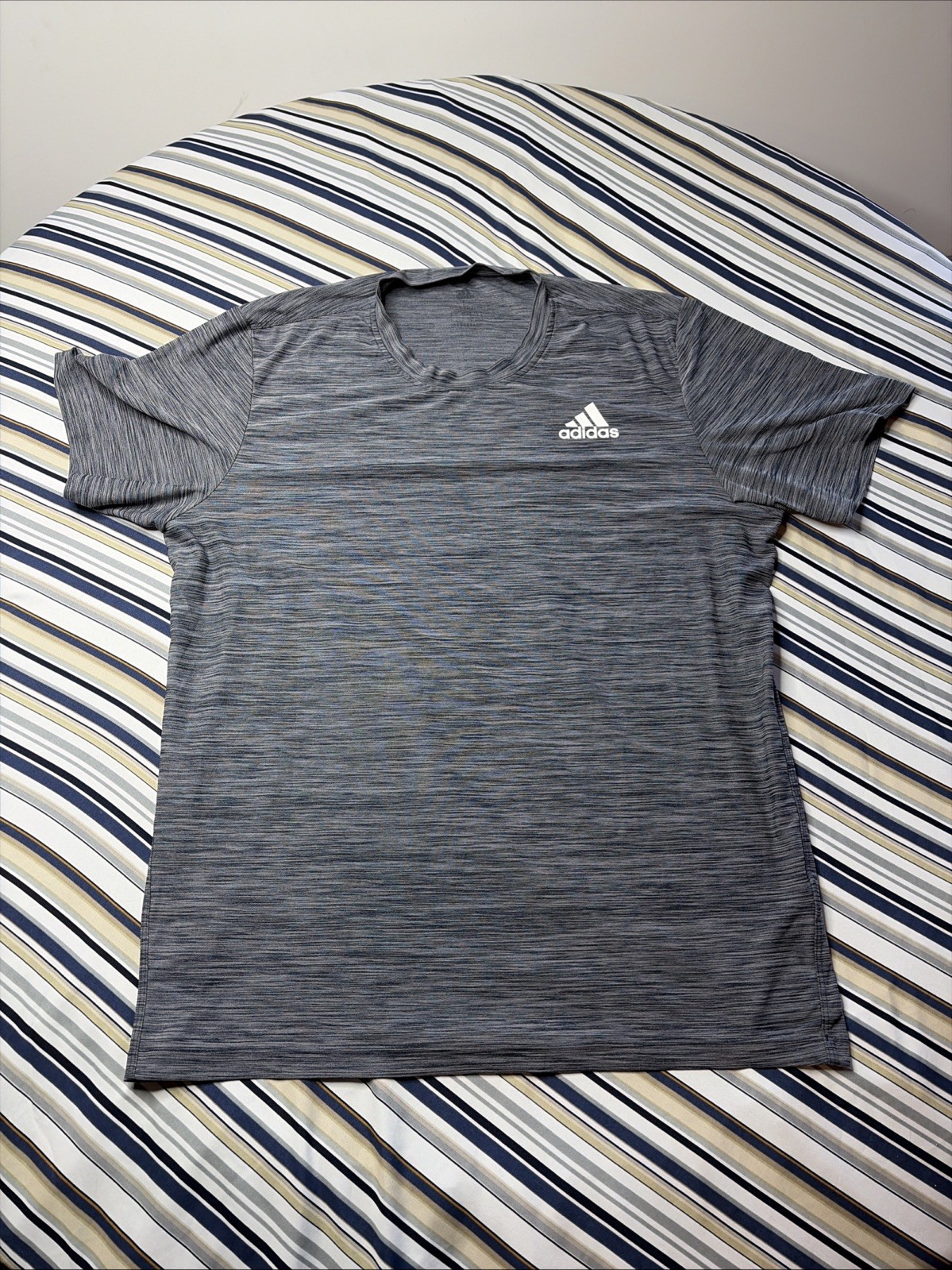 Adidas Performance T Shirt Men’s Large Gray Short Sleeve Logo Activewear gallery