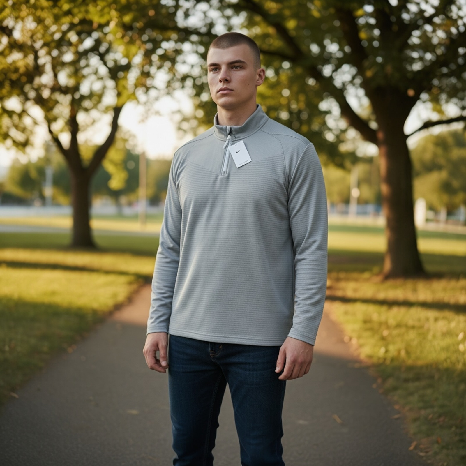 Nike Golf Mens 2XL Quarter Zip Vapor Dri-FIT ADV Gray Long Sleeve DH0982-025 gallery