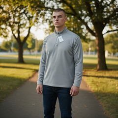 Nike Golf Mens 2XL Quarter Zip Vapor Dri-FIT ADV Gray Long Sleeve DH0982-025