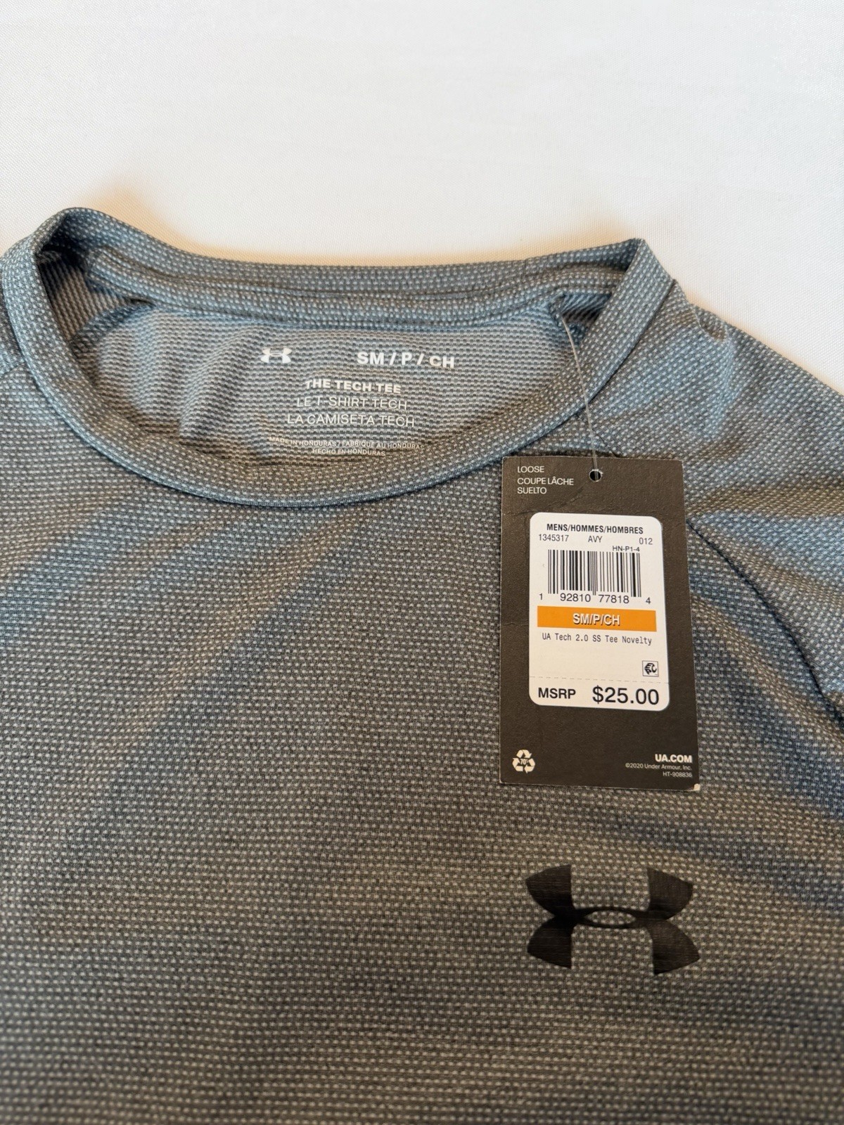 Men’s Size S Under Armor Grey The Tech T Shirt New With Tags gallery