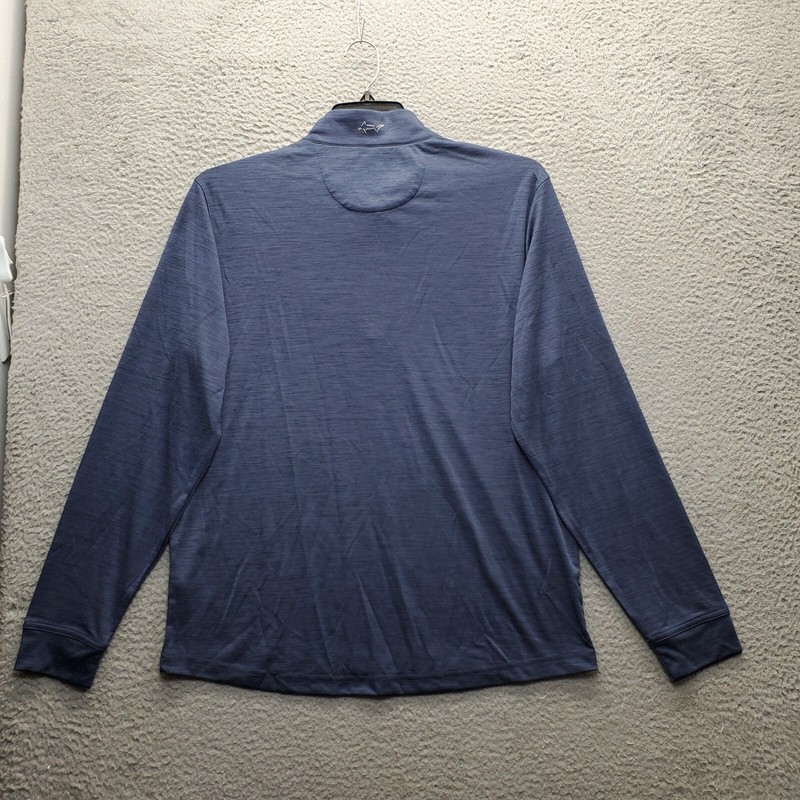 Greg Norman Cedar Hill Activewear Shirt Men Medium Blue Golf Performance 1/4 Zip gallery