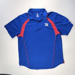 NEW York Giants NFL Football Polo XL Mens Navy Red Short Sleeve Active