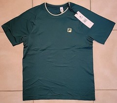 Fila Tennis Center Court Ace Shirt Men’s S $85 NWT TM511111 Seamless Crew