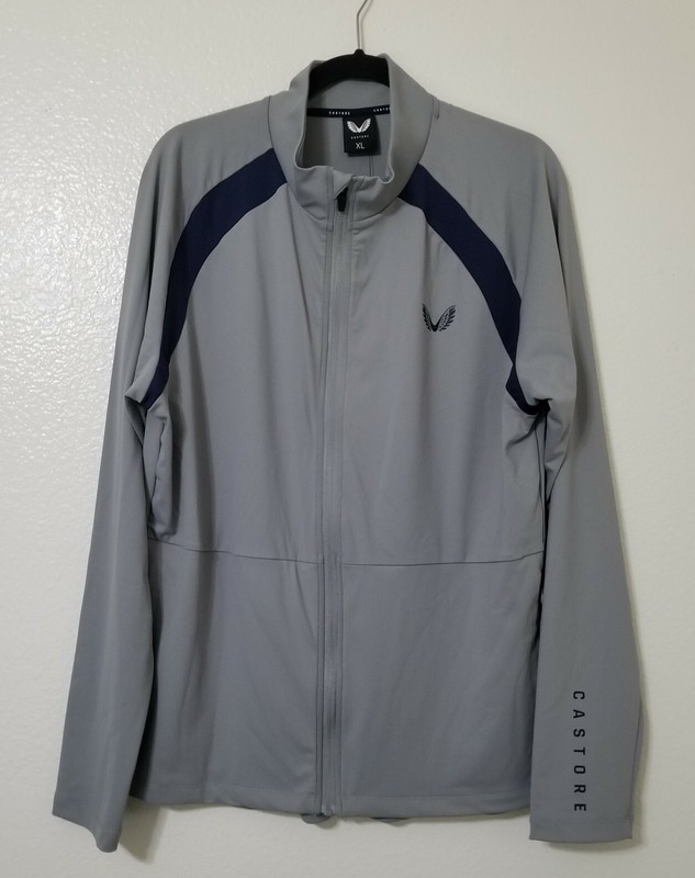 Castore Performance Golf Jacket Slick Stylish Look Grey/ Blue Mens Size XL gallery