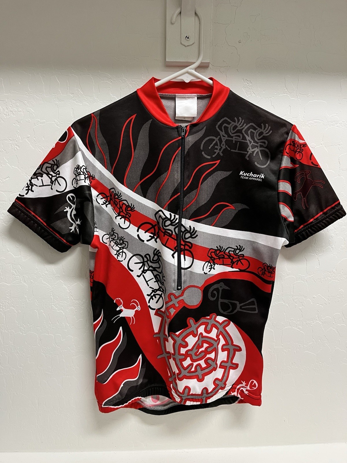 Kucharik Cycling Matching Set Jersey & Padded Shorts Mens Small Bike Zip Shirt gallery